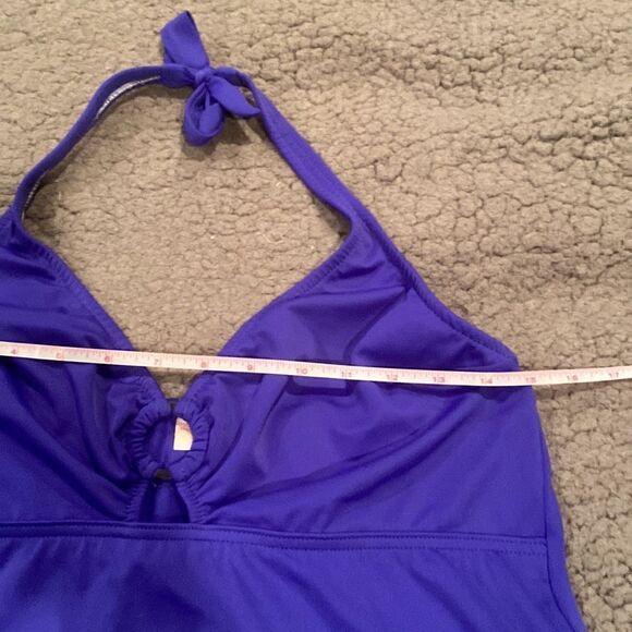 Venus Tankini Swim Top Size 16 Halter Plus Size Swim - Picture 9 of 11